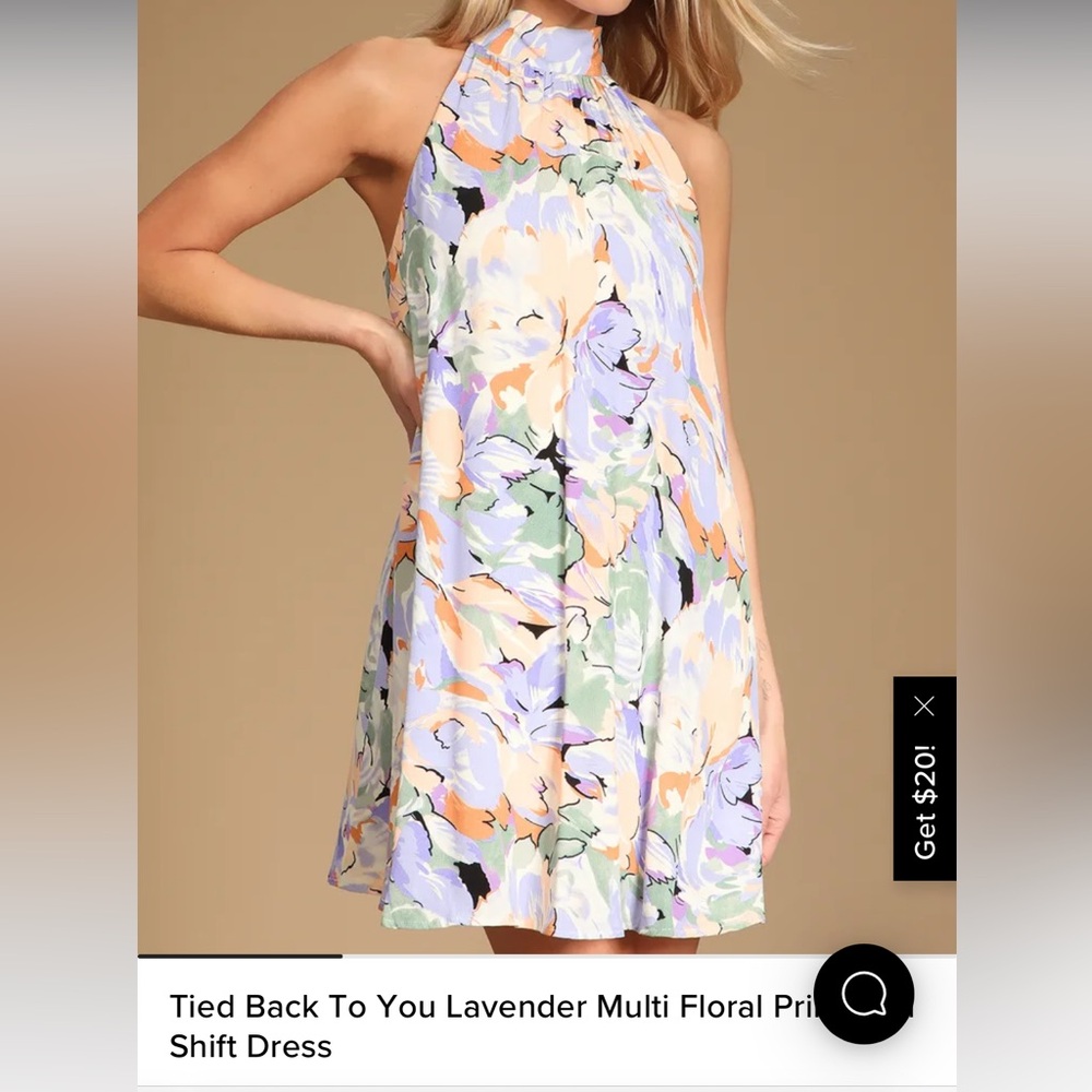 Lulu’s Tied Back to You Lavender Dress